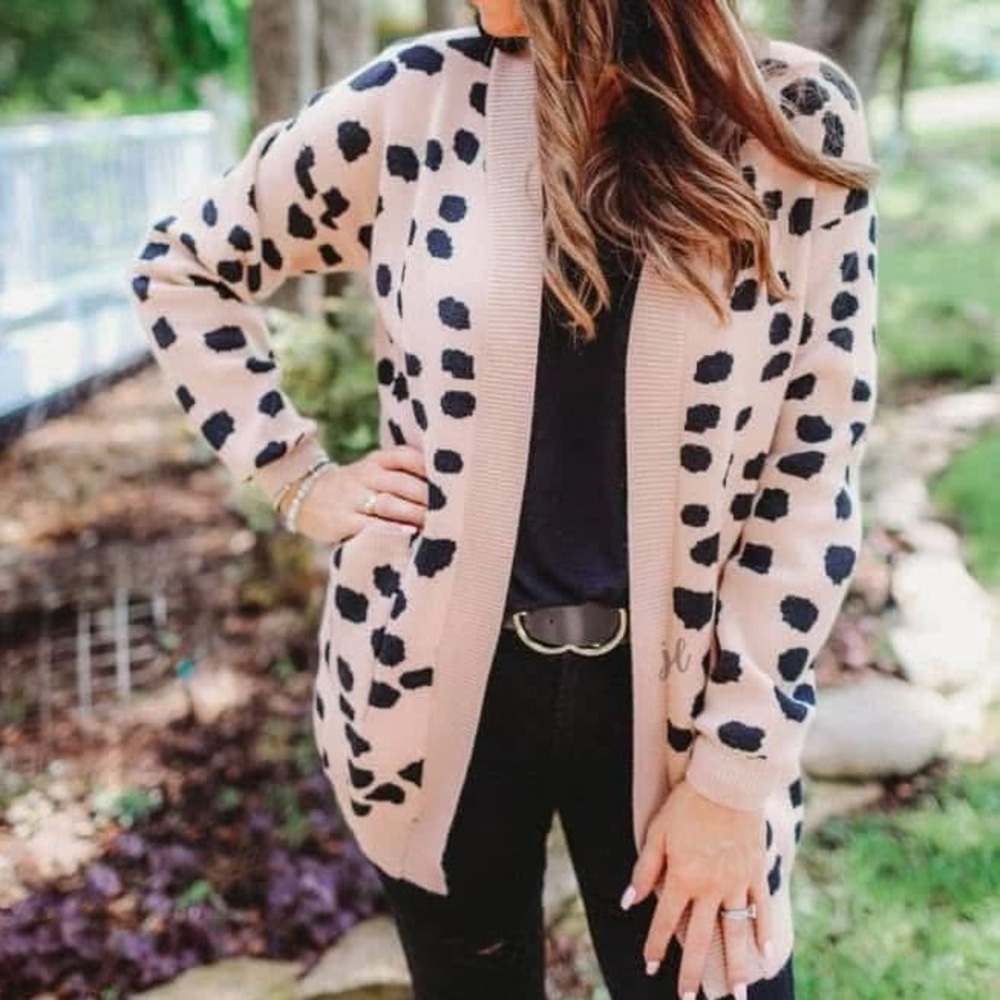 Animal Print Cardigan